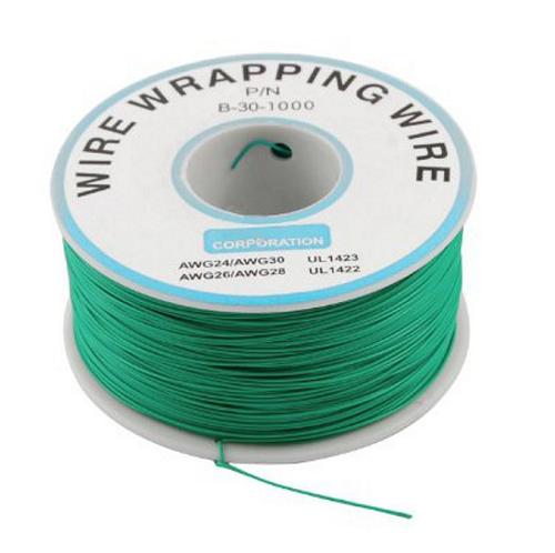 래핑와이어 녹색 (Wire Wrap Wire - Green (30 AWG)) l 200m